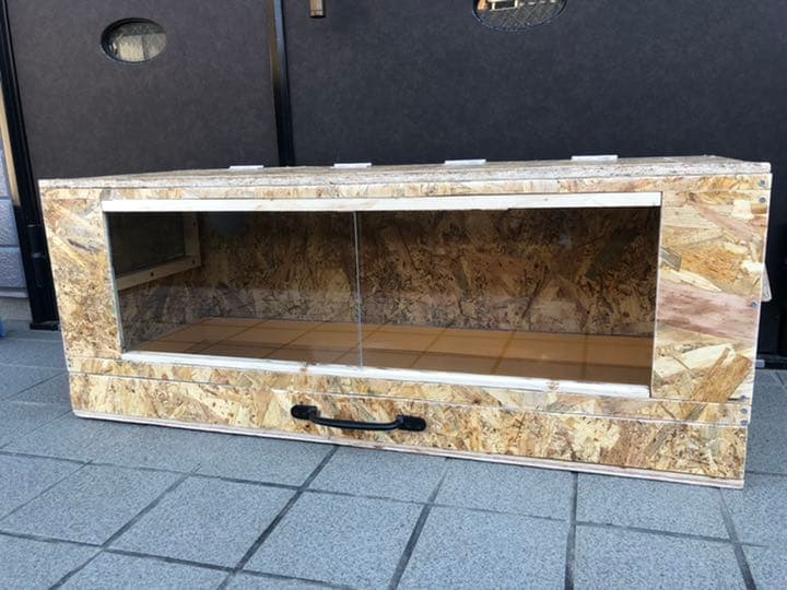 ★爬虫類木製ゲージ★　※引出し付き・スライドガラス