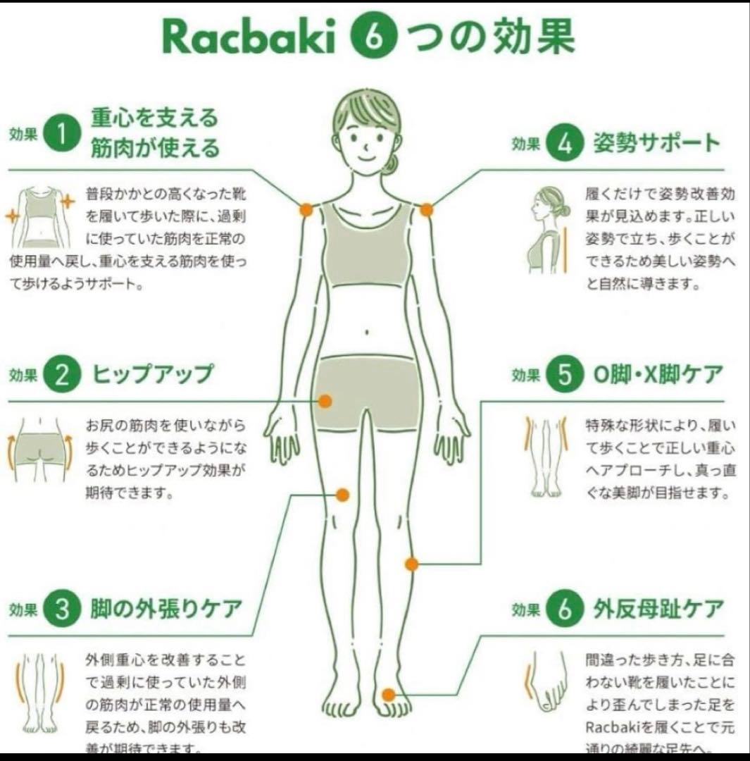 【未使用】ラクバキ イージーサボ 23.0cm〜24.0cm Mサイズ 黒