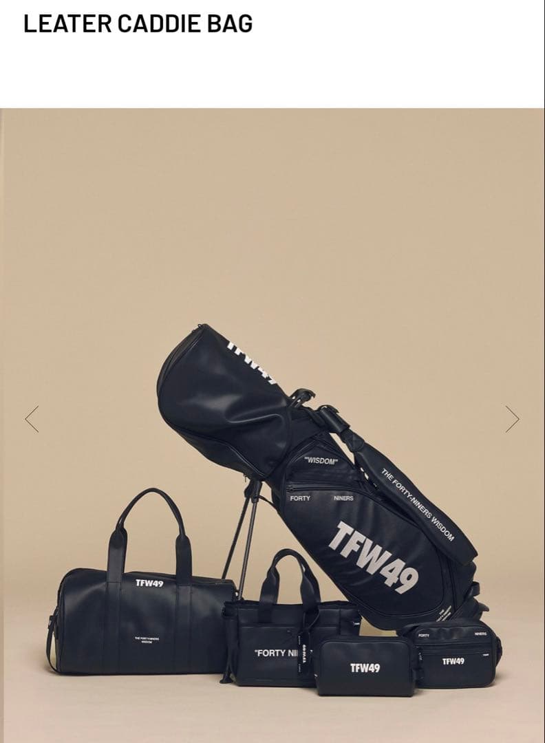 【未使用品】TFW49 LEATER CADDIE BAG！！