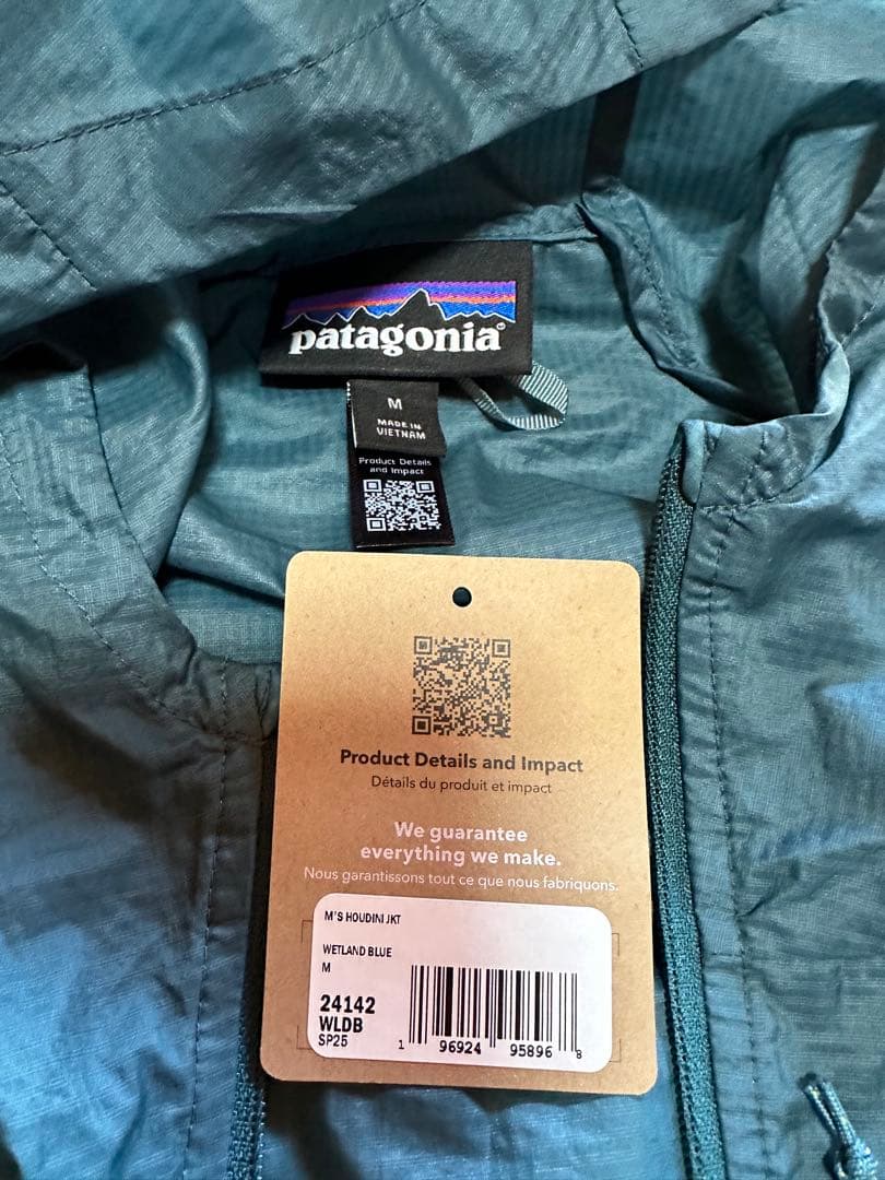 パタゴニア メンズ フーディニ ジャケット Mサイズ WLDB 正規新品