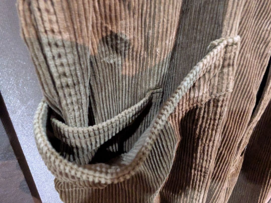 GO HEMP ゴーヘンプ コーデュロイオーバーオール ブラウン サイズ32