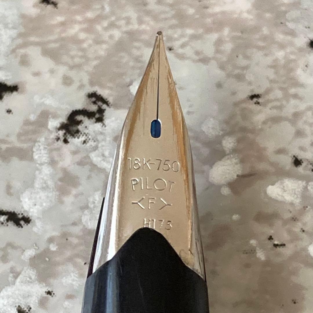 #213 オーバーホール済み 万年筆 PILOT 半格子 Elite 18k