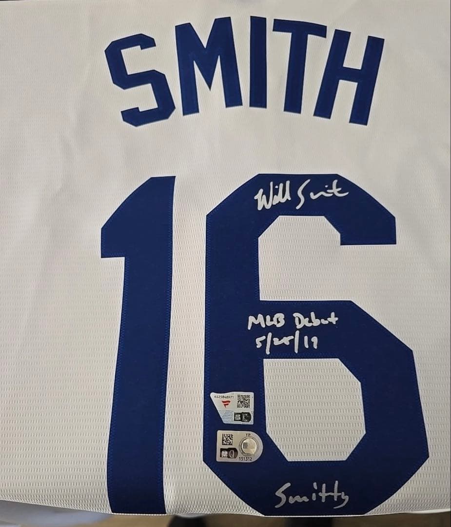 MLB ドジャース　ウィルスミス　サイン　ユニフォーム