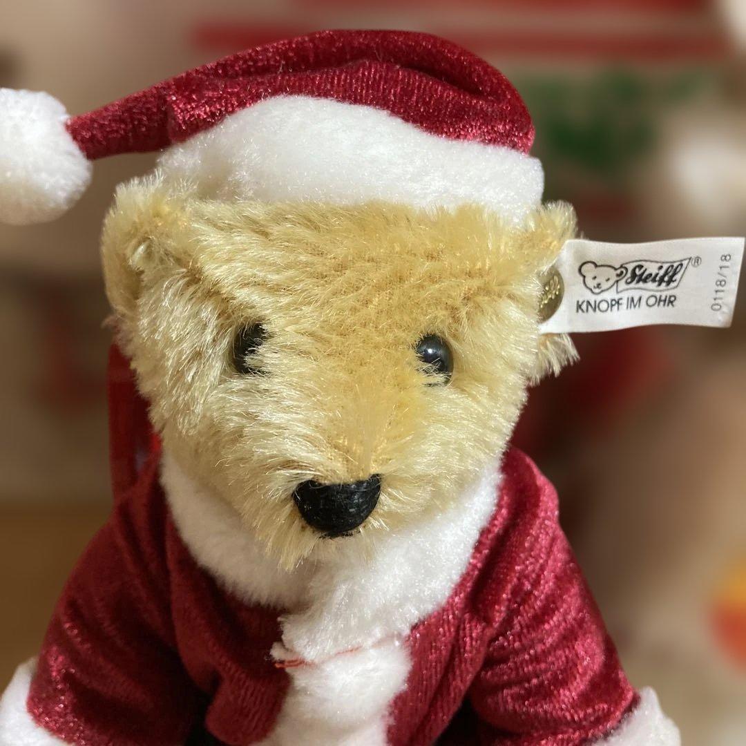 Steiff クリスマスサンタテディベア