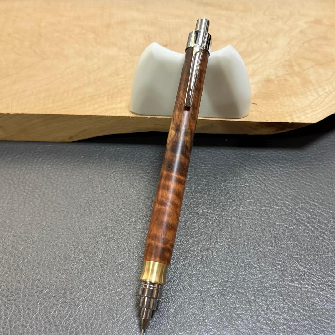 171グラナディロ杢あり　木製シャーペン　最強低重心R① 真鍮