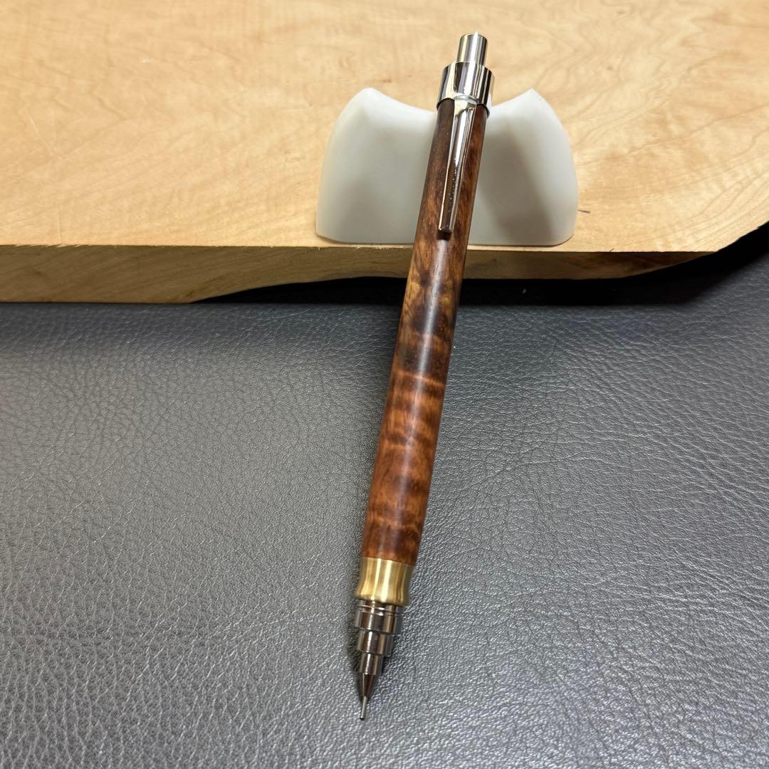 171グラナディロ杢あり　木製シャーペン　最強低重心R① 真鍮