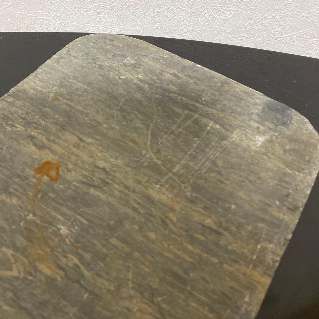 中国美術 歙州硯 大きな硯板 硯石 端渓 水波紋