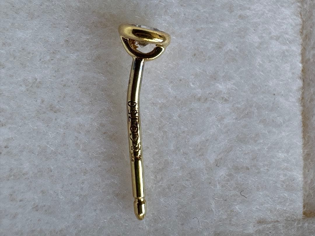 【値下げ】ティファニー K18ゴールド　バイザヤード ピアス　片耳のみ