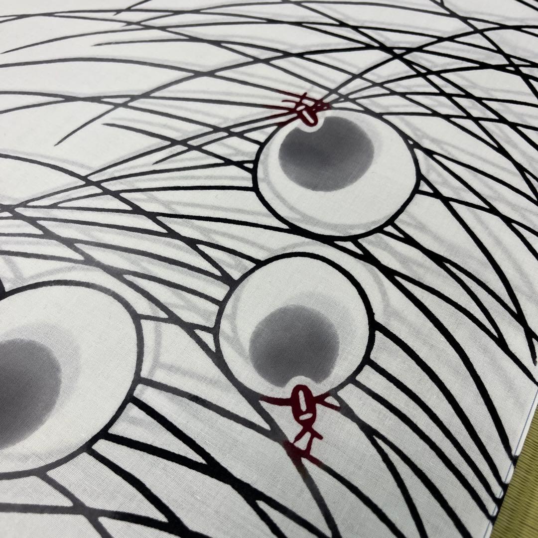 竺仙　コーマ地浴衣反物　蛍柄　新品