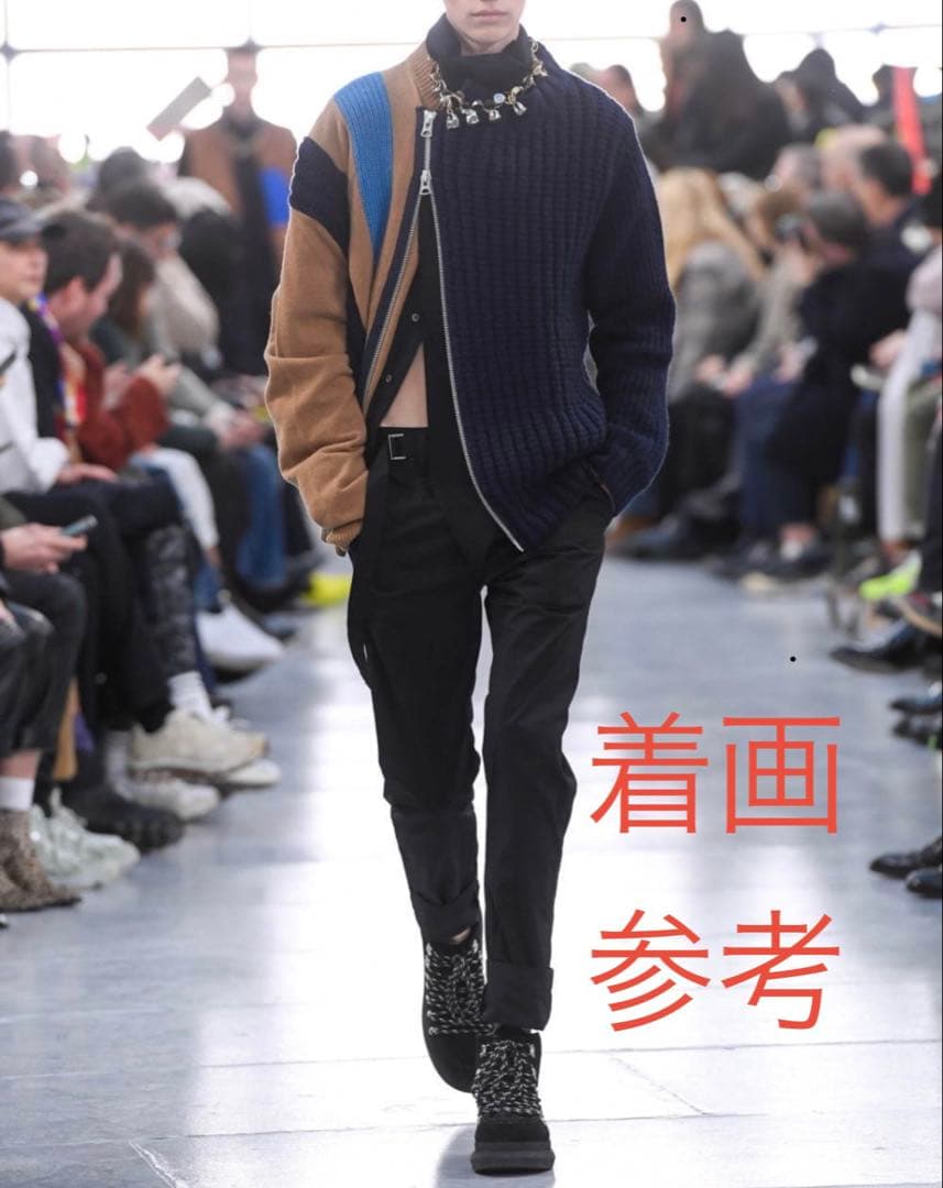 sacai 20AW ジップアップウールニットブルゾン サイズ3
