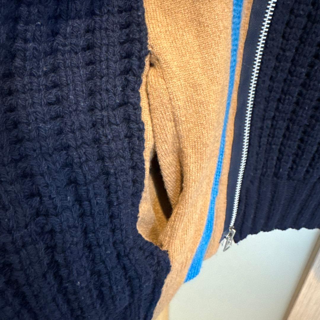 sacai 20AW ジップアップウールニットブルゾン サイズ3