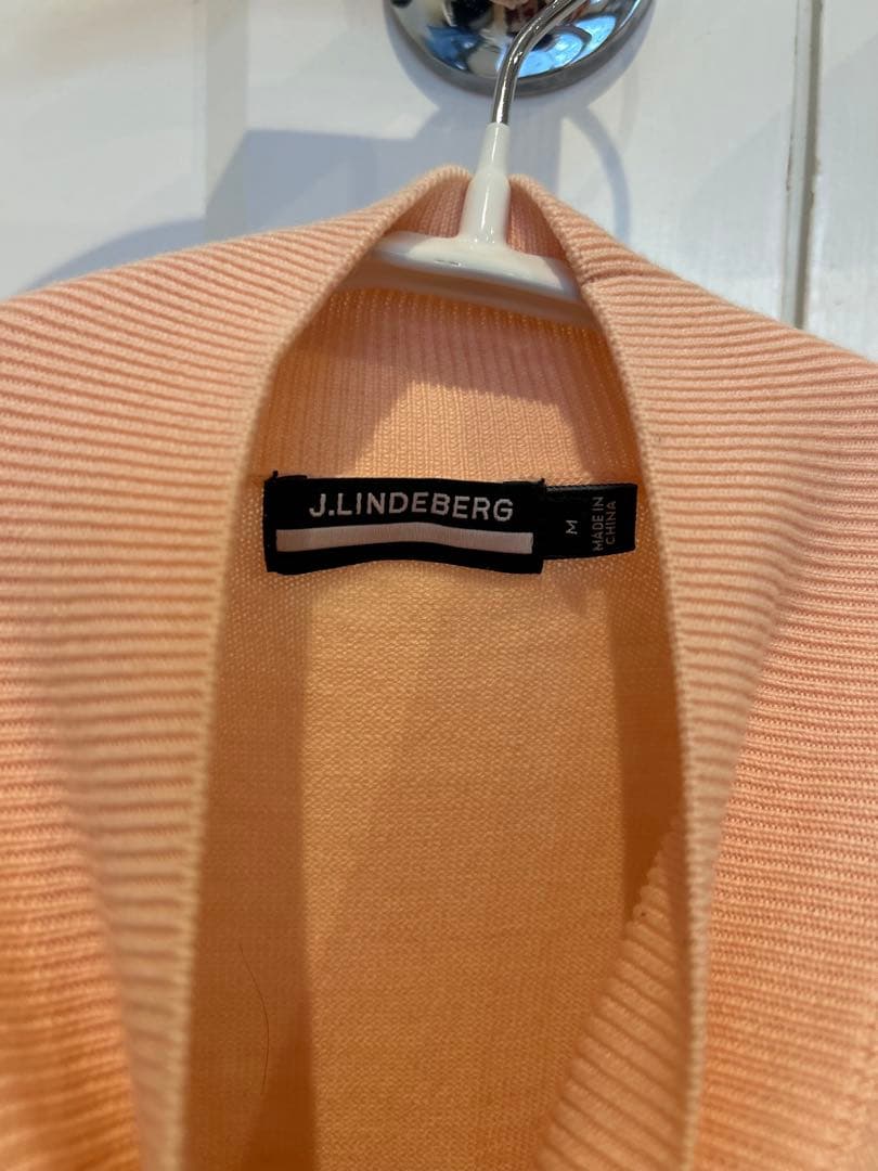 リンドバーグ上下ゴルフ2着セット　セーターとスカートピンクM上品可愛い暖かいお得