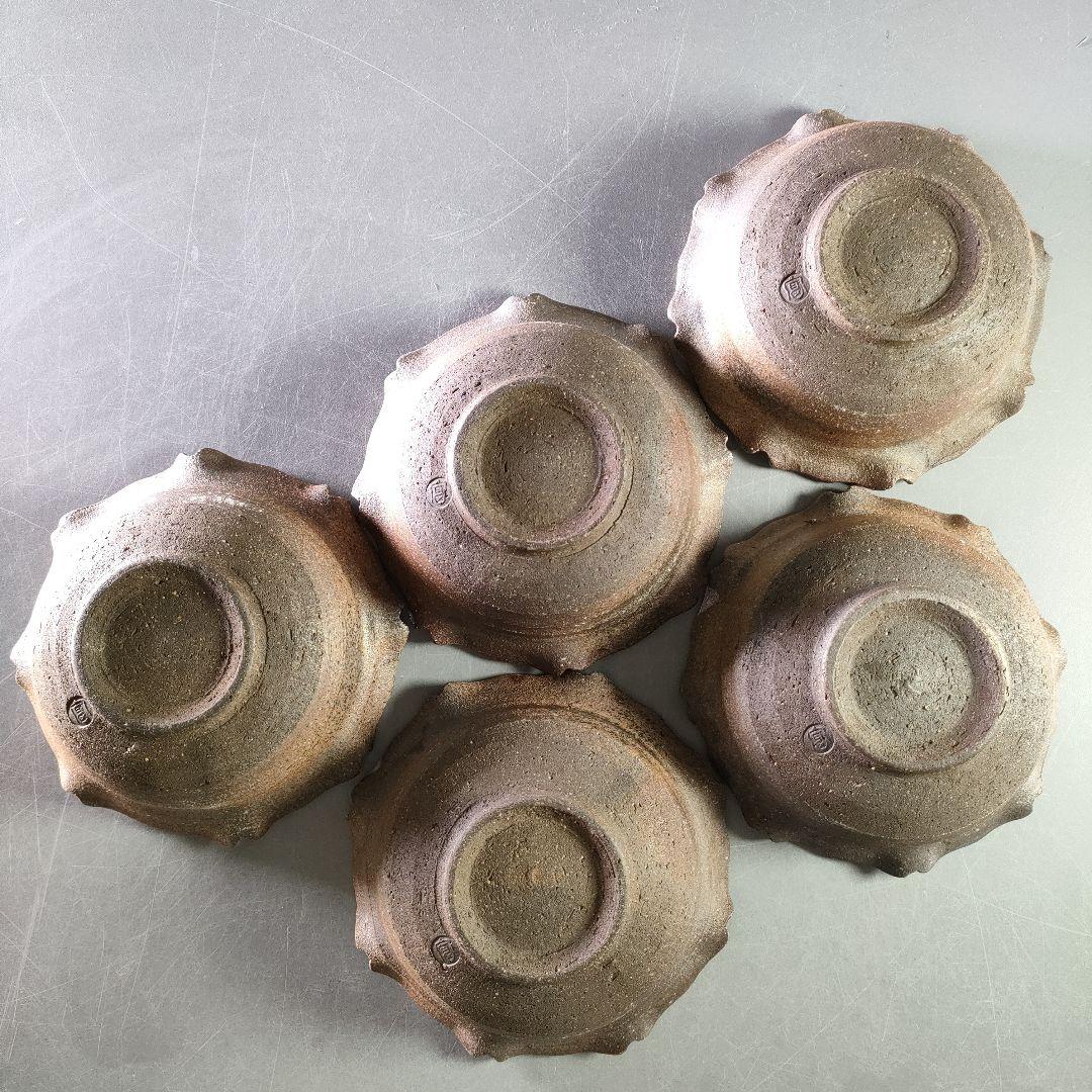 A903-2/青花菊華枝文/浅鉢揃/小鉢/飾鉢/銘々皿/5客/