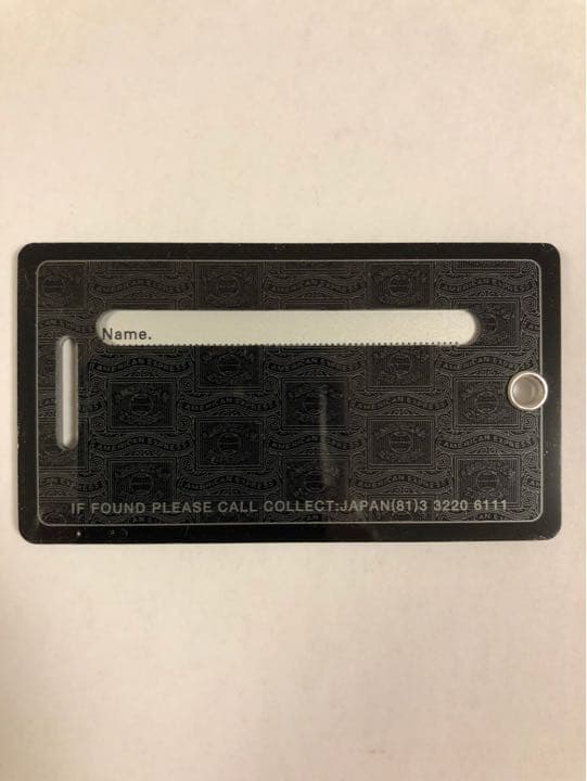 非売品アメリカンエキスプレス センチュリオン ネームタグ ラゲージタグ入会冊子付