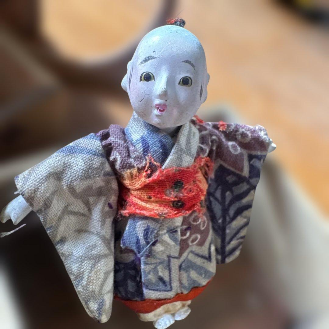 明治　江戸　市松人形　豆人形