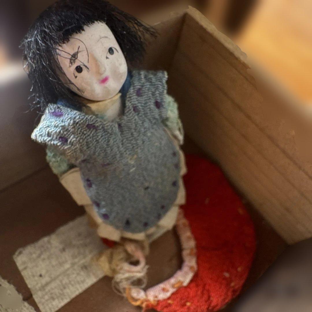 明治　江戸　市松人形　豆人形