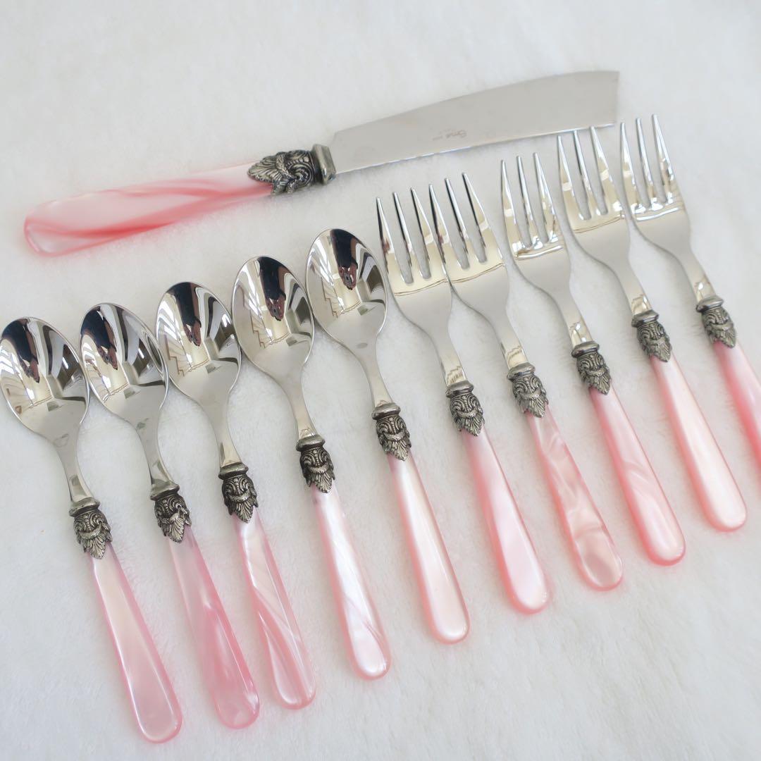 EME カトラリーセット スプーンとフォーク各5本 ナイフ1本 ナポレオン