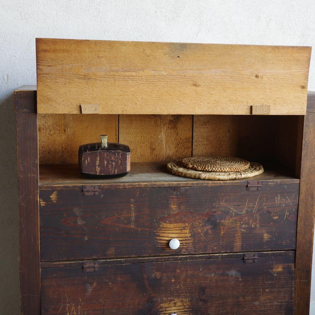 MM！古家具　パタパタ扉の収納棚　本棚