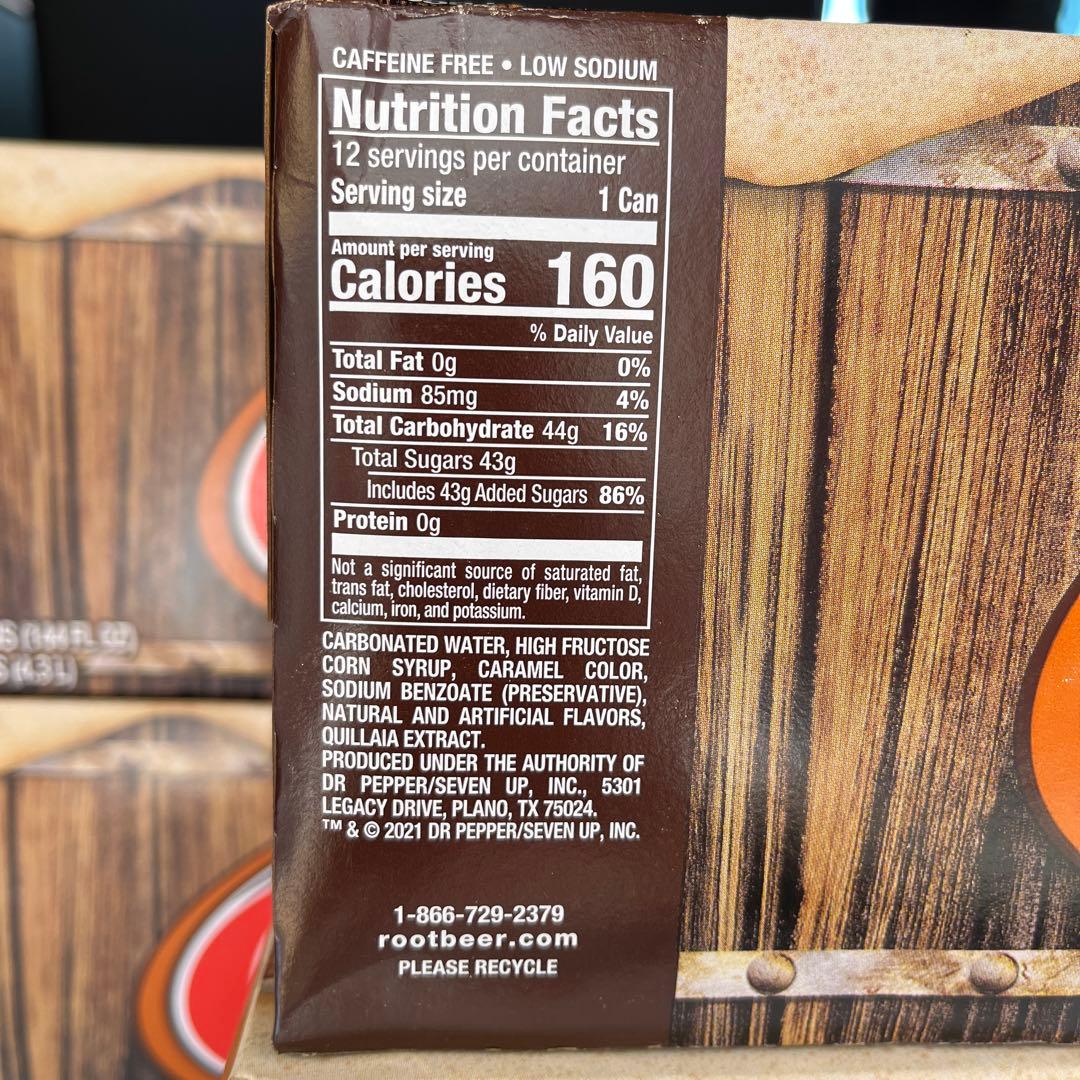 A&W ルートビア ノンカフェイン12本✖︎４ケース