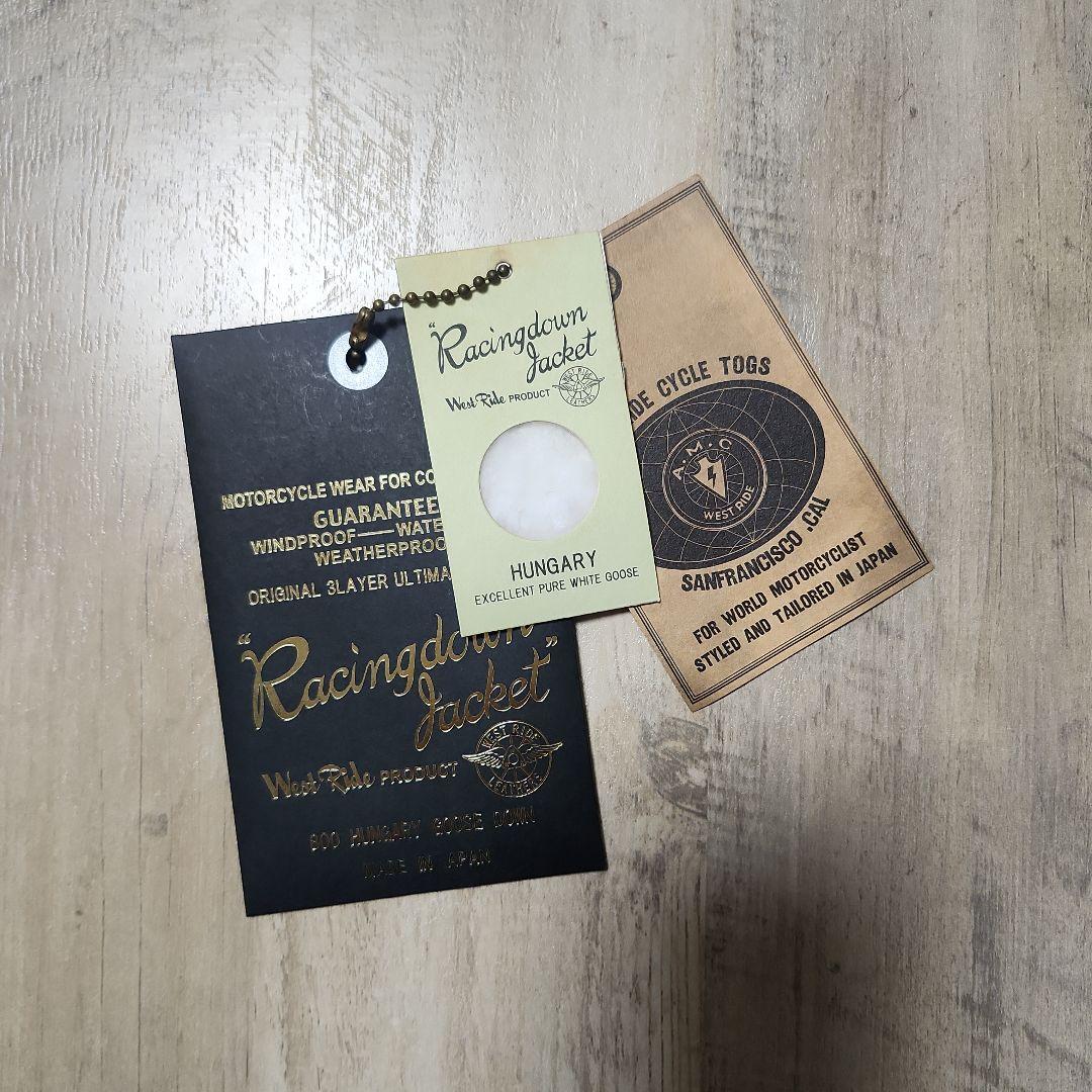 WESTRIDE　ウエストライド　レーシングダウンジャケットHJ-02黒Lサイズ