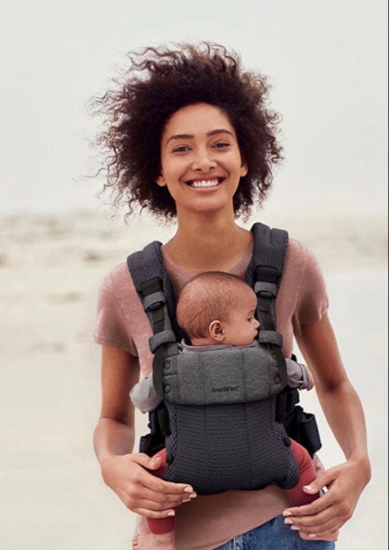 今だけお値下げ！取説あり！ベビーキャリア ハーモニー　ネイビー メッシュ