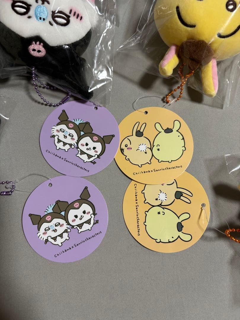 ちいかわ サンリオ ぷちミニマスコット うさぎ モモンガ 4点セット