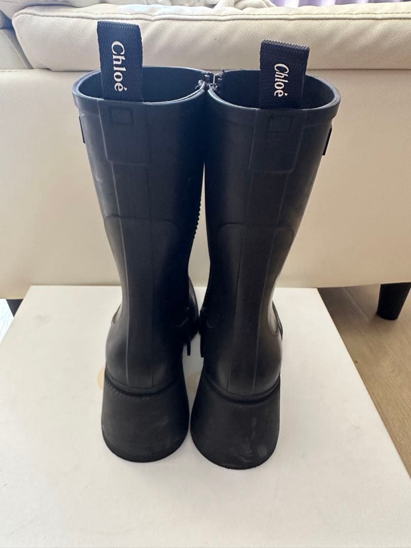 本日限定値下（箱、保管袋あり）Chloe クロエ 黒 長靴 37