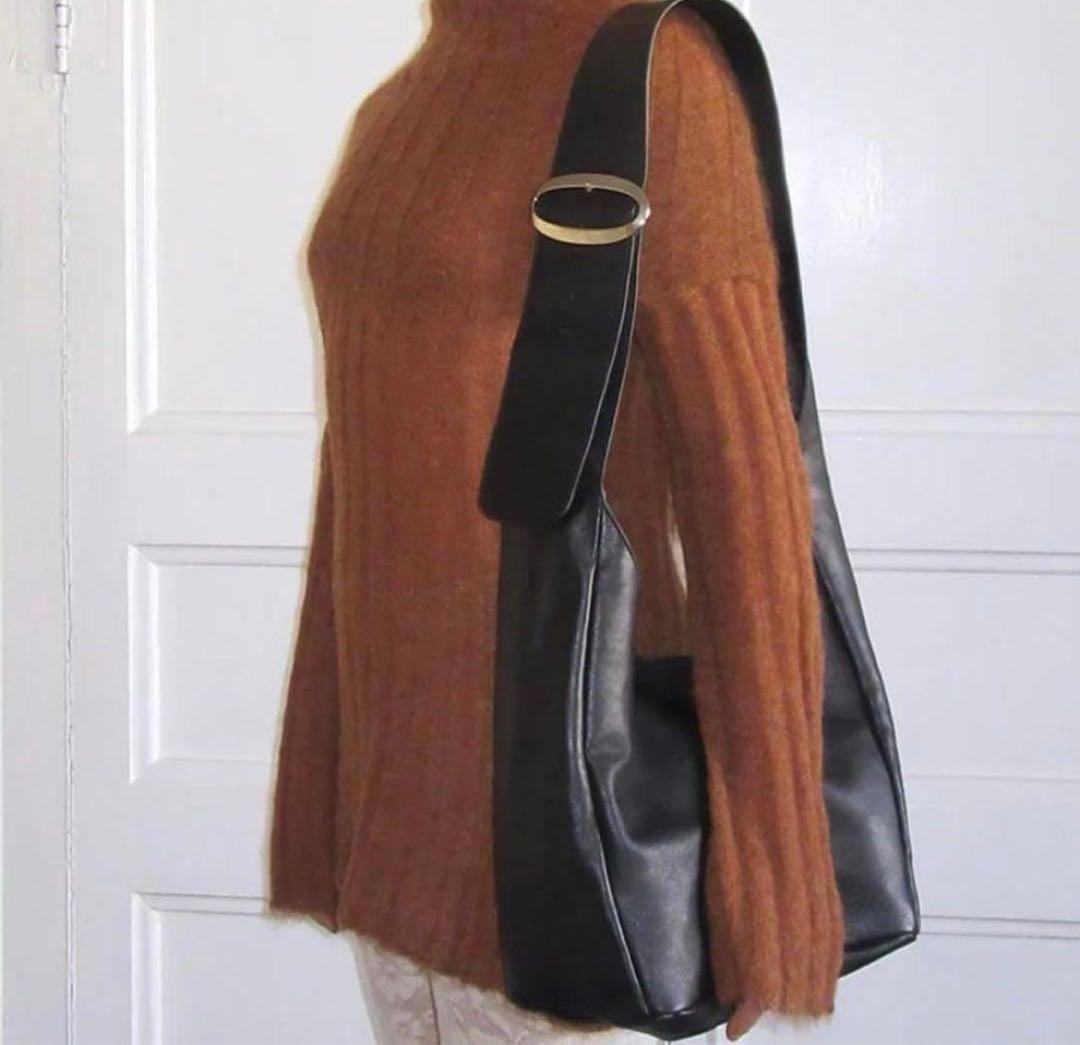 バッグ Paloma wool square tea bag leather black