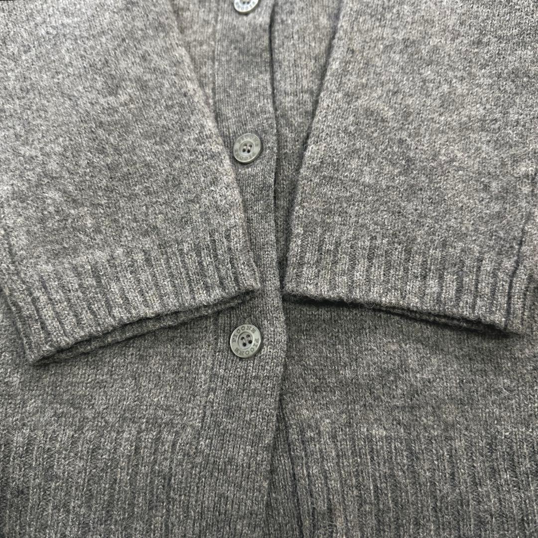 美品 ピッコーネ ヤク カシミヤ ニットカーディガン ハイネック グレー M