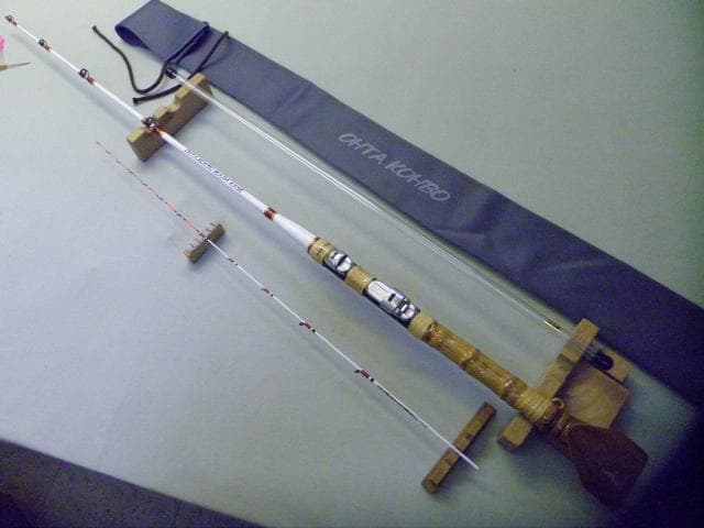 ★(1112-1)手作り・カセ・筏竿(150cm)【大特価】【￥22,000を】