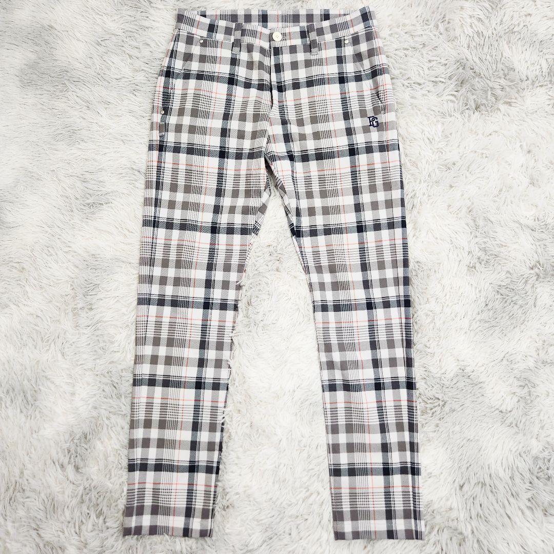 PEARLY GATES ゴルフウェア チェック ロングパンツ ストレッチ 3