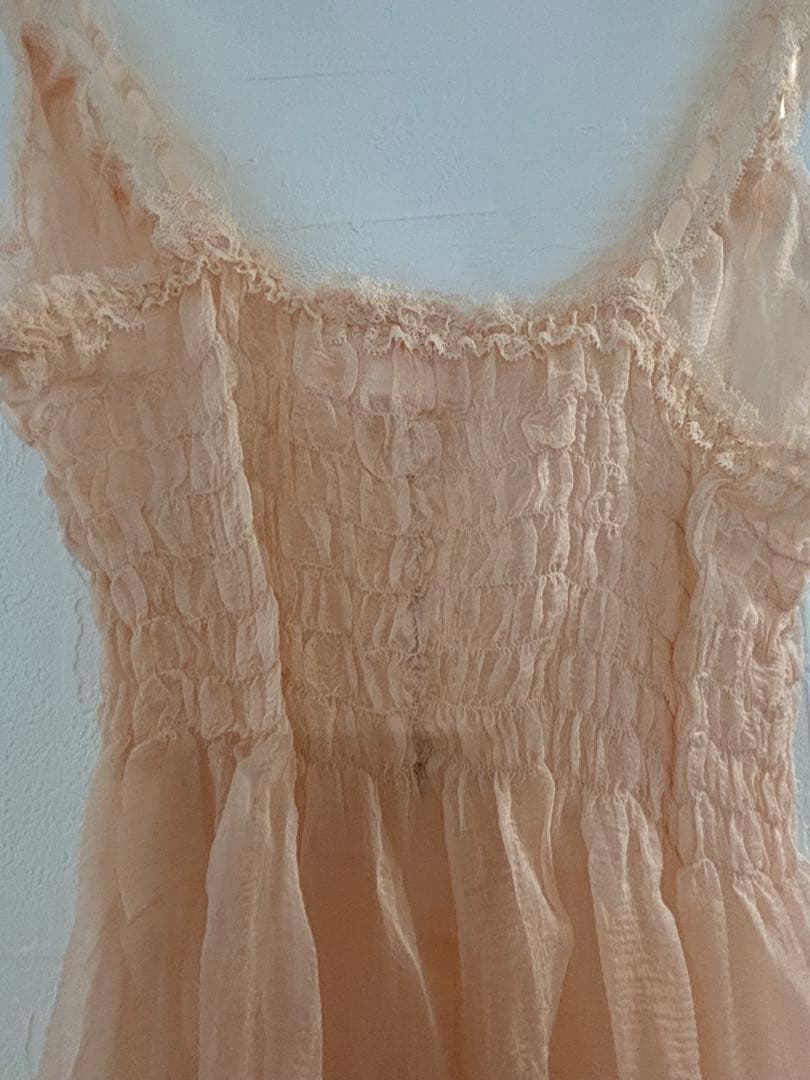 【新品】レア‼️Fifi chachnil ピンク シフォン キャミソール