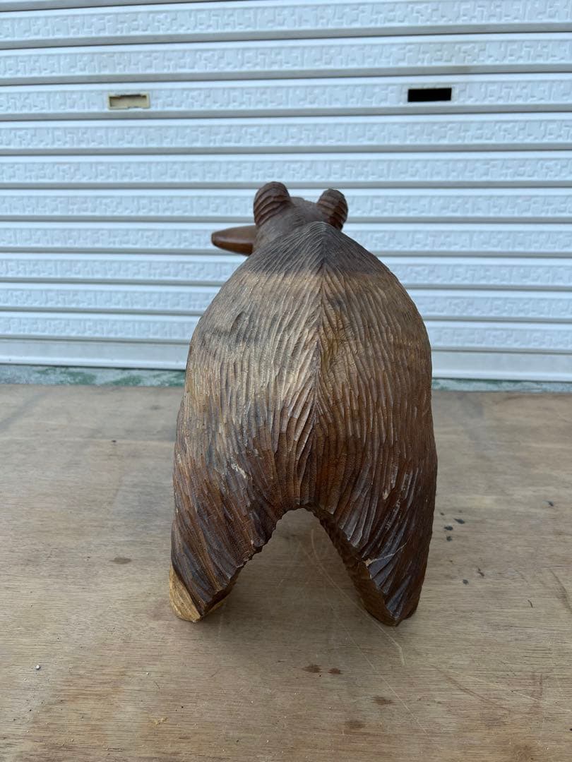 【O-235】木彫り 熊  作者不明