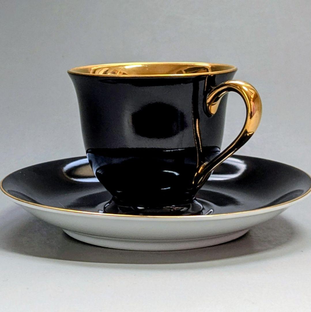 オールドノリタケ ゴールド ハーレクインキャビネットカップ&ソーサー マルキ印