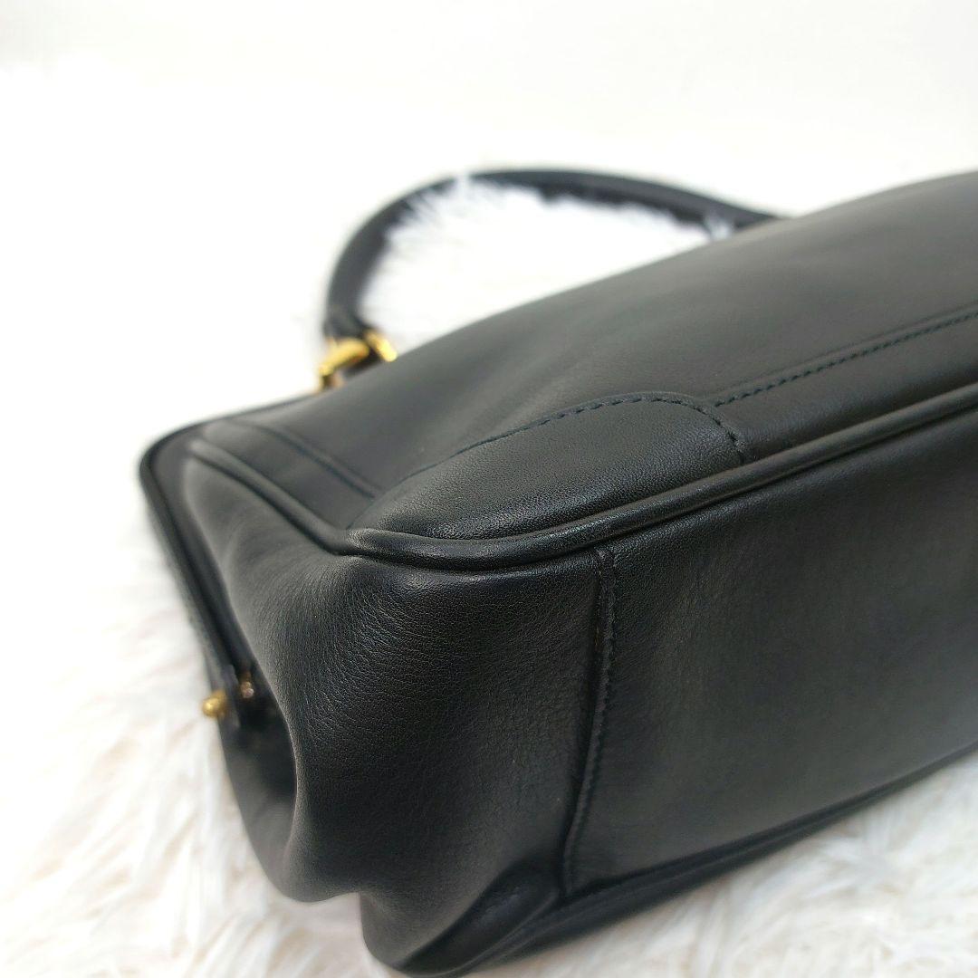 madler マドラー　ハンドバッグ ダレスバック　本革　レザー　ブラック