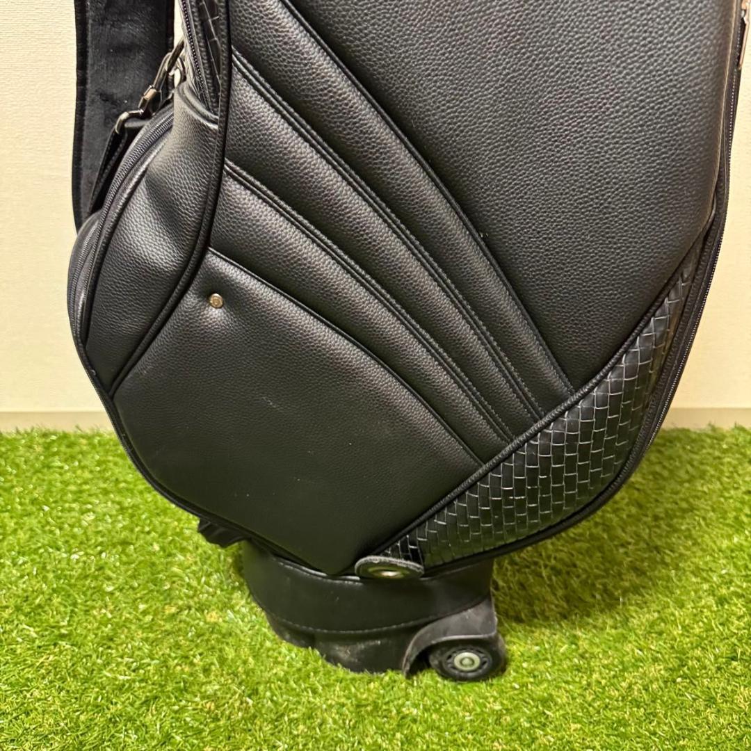 DUNLOP XXIO ゼクシオ キャディバッグ メンズ キャスター付 レザー