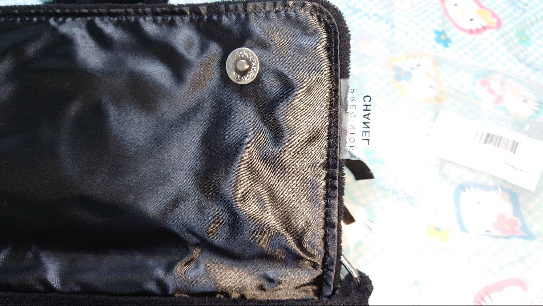 非売品新品　シャネル　ノベルティ　ショルダーバッグ　ブラック　パイル　エナメル