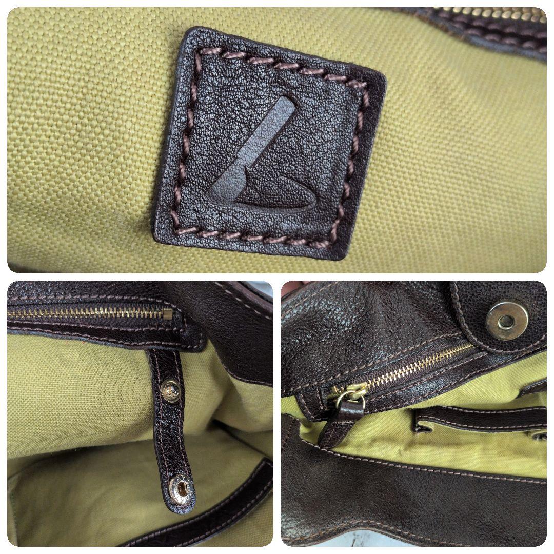 【美品】土屋鞄☆A4　金金具　レザー　ショルダーバッグ　メッセンジャー　メンズ