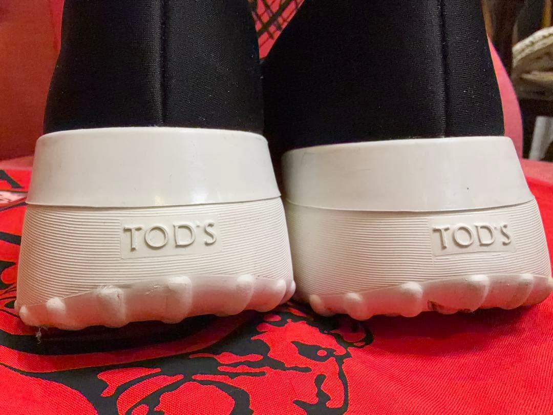 極美品　TOD'S ローファー　スニーカー　黒　ブラック　36