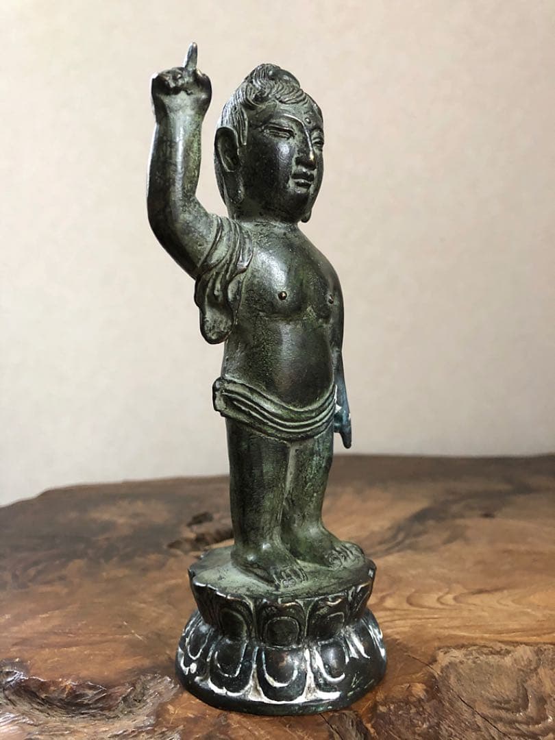 仏教美術 古銅 誕生仏 釈迦如来 仏像