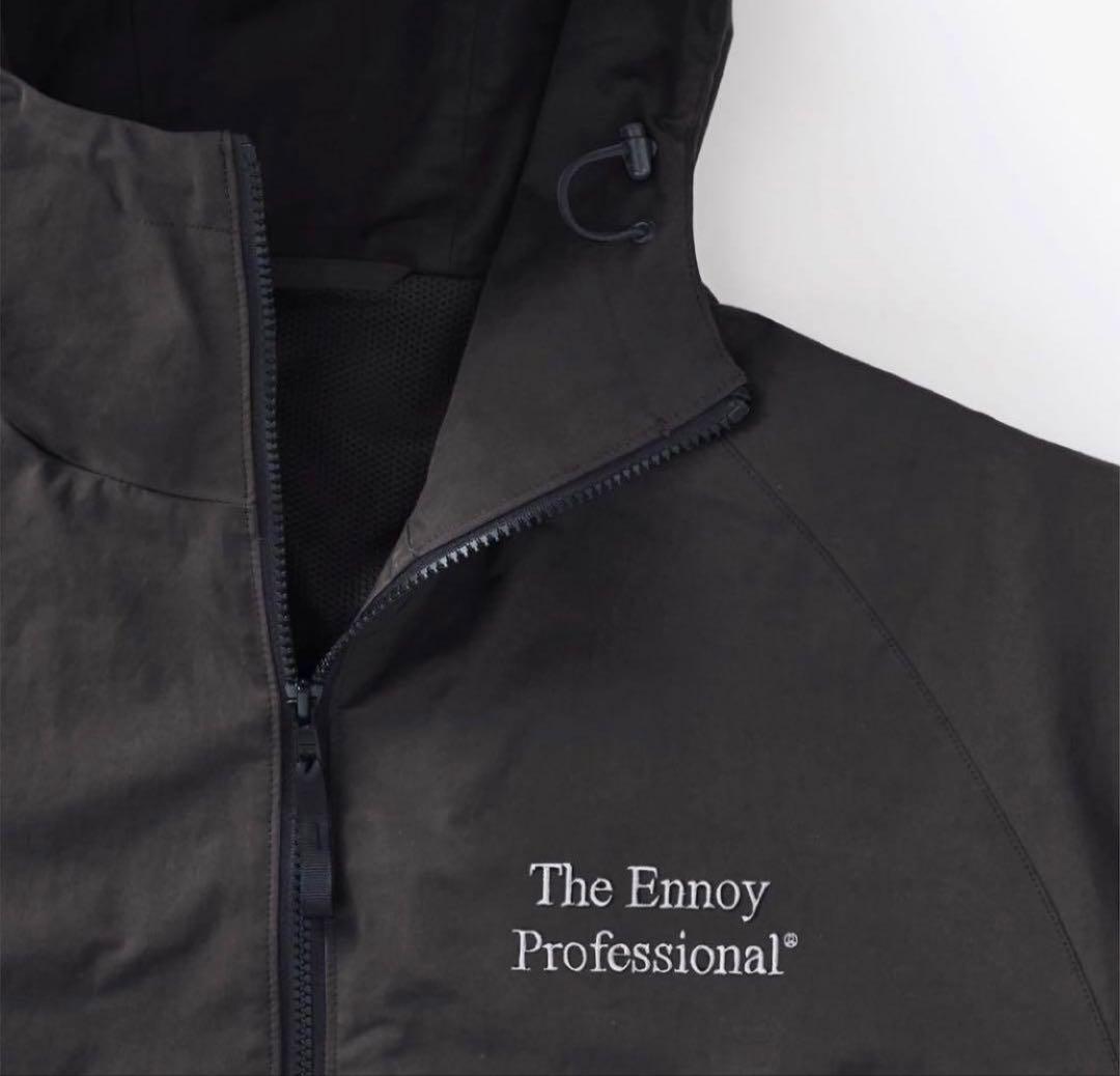 ENNOY CPN HOODIE 黒×白 シャカシャカ テック セットアップ