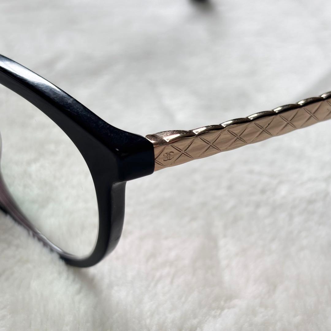 CHANEL サングラス ブラック ゴールド キルティング ココマーク メガネ