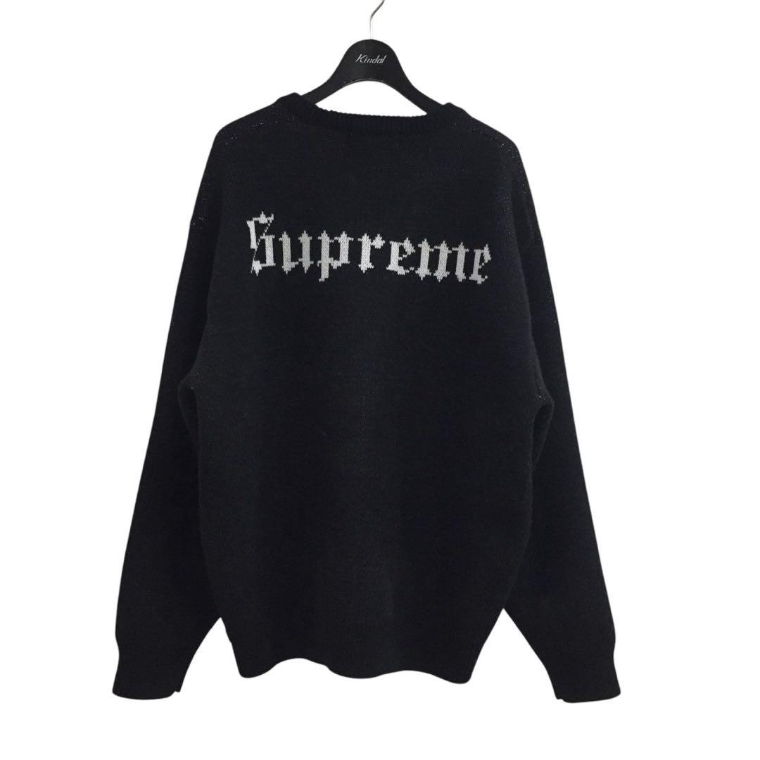 Supreme  White ニットセーター黒XL