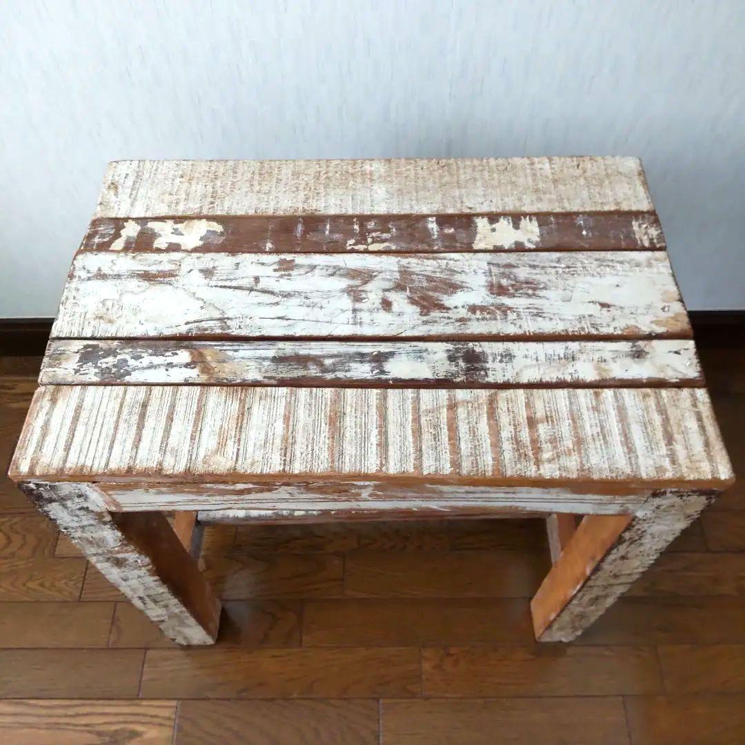 古木 天然木 テーブル 机 台 ブロカント ヴィンテージ 家具 古道具