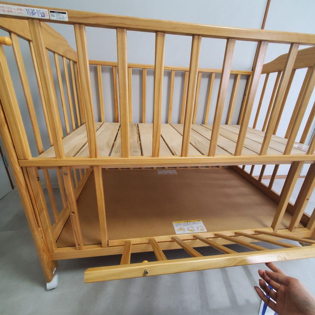 4/30値下げ☆除菌清掃☆カトージ KATOJI　ハイシート ベビーベッド