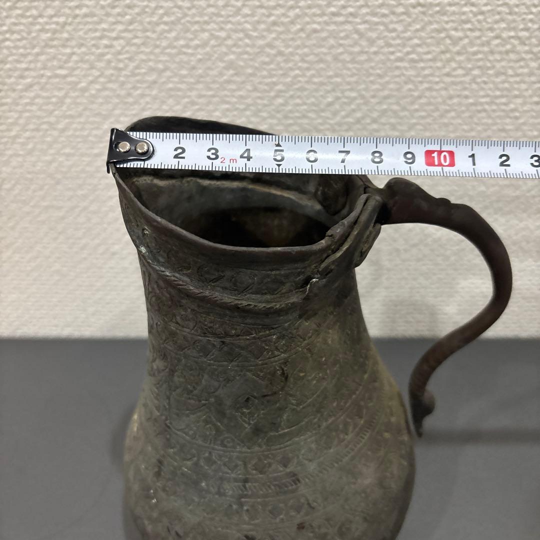 アンティーク　ポット　水差し　銅製