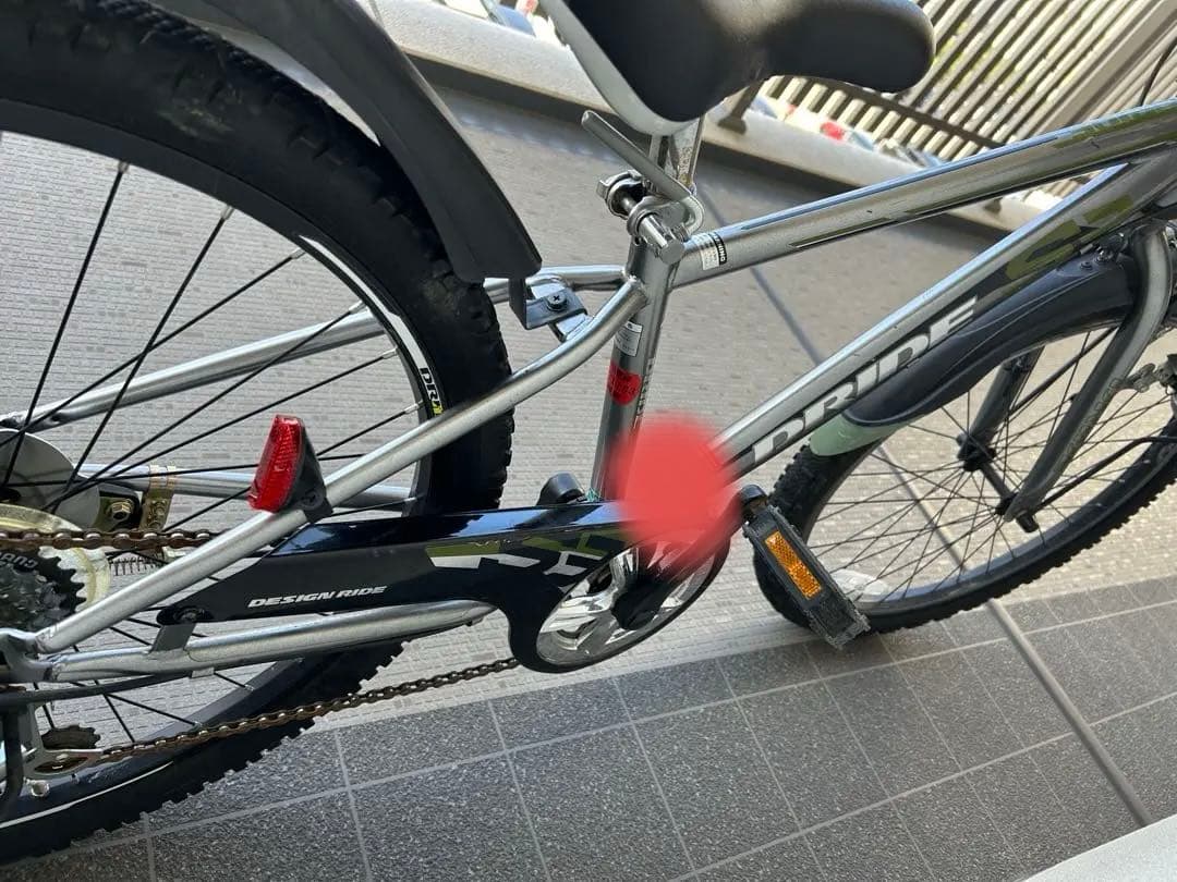 値下げします美品24インチ子供自転車 アサヒドライド シルバー マウンテンバイク