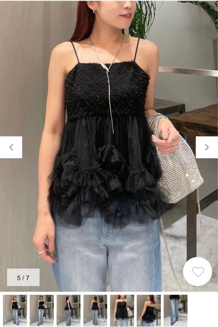 mmmi。様☆グレースコンチネンタル　diagram チュールフリルキャミソール