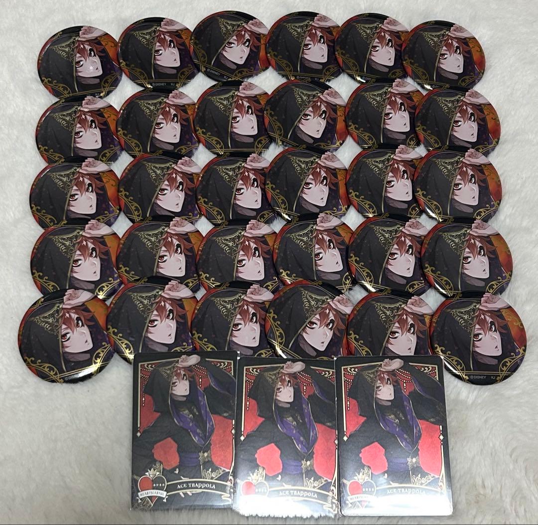 ツイステ エース・トラッポラ 缶バッジ カード 式典服