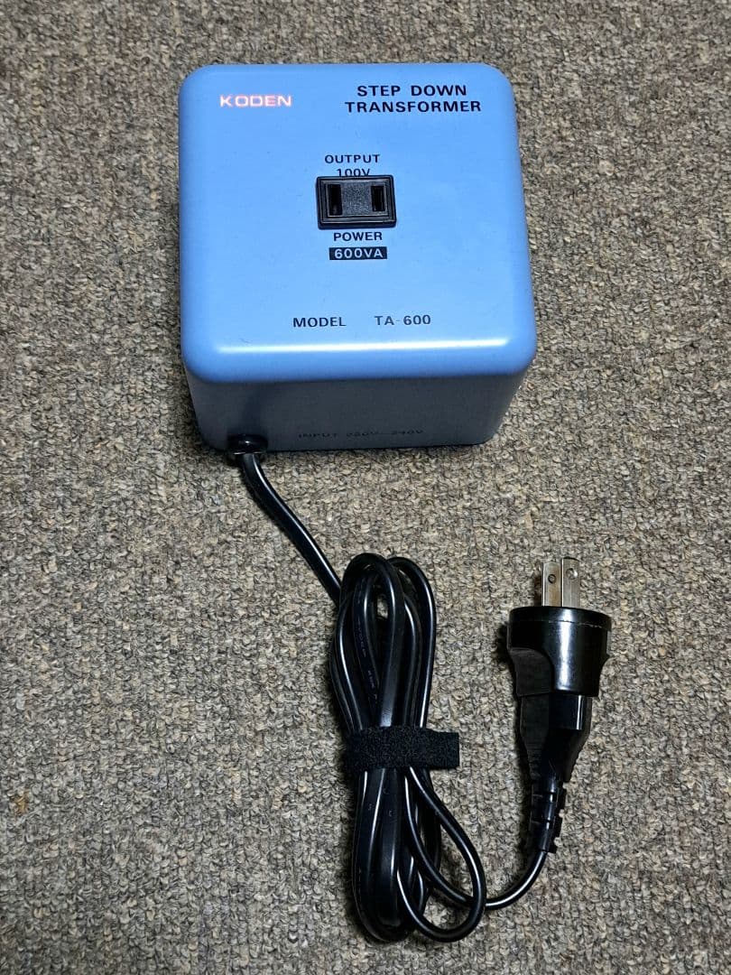 東京興電 海外用変圧器 ステップダウン トランス TA-600